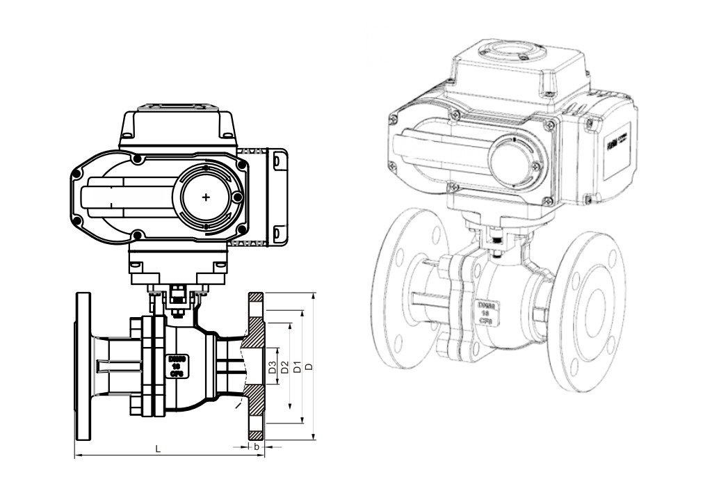 DELCO Intelligent Modulating Electric Actuated Ball Valves