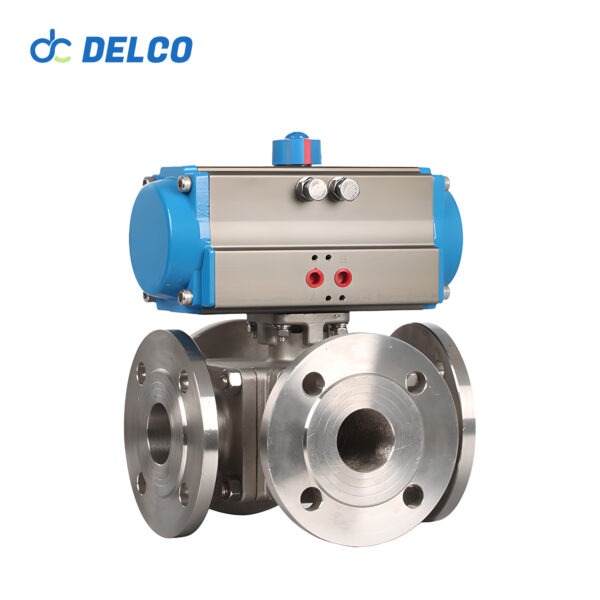 Pneumatic flange Ball Valves
