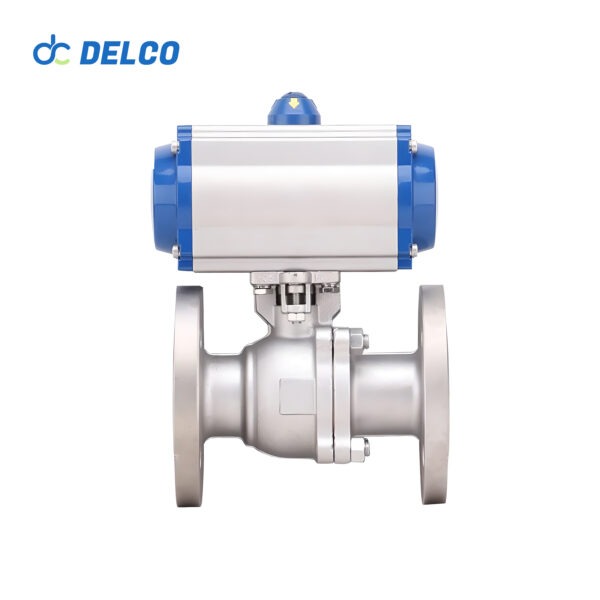 Pneumatic flange ball valves
