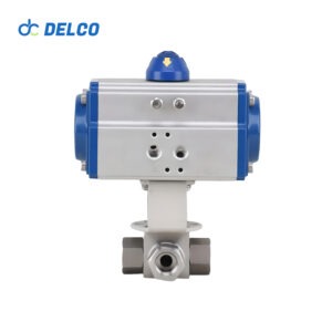 Pneumatic PVC 3 Way Ball Valves