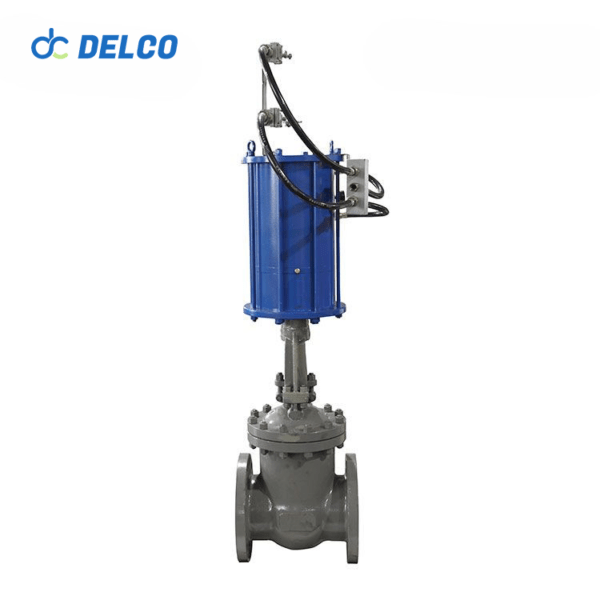 WCB Flange Type Linear Pneumatic Actuator Gate Valve
