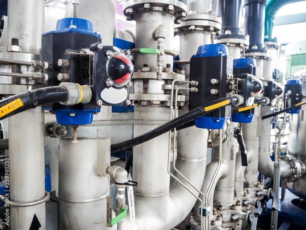 Pneumatic Actuated Ball Valve Installation